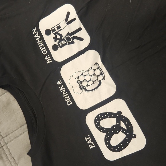 Disney Black"Eat, Drink & Be German" Graphic Tee for Men - Picture 2 of 7